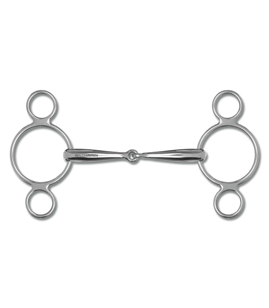 3 RING SNAFFLE BIT SS SOLID