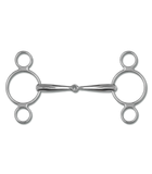 3 RING SNAFFLE BIT SS SOLID