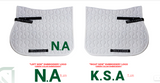 Embrodry charges on Saddle Pad -E.A,L.A ,N.A -K.S.A